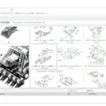 Loader lift frame assembly for John Deere agricultural equipment, diagram showing parts and technical drawings.